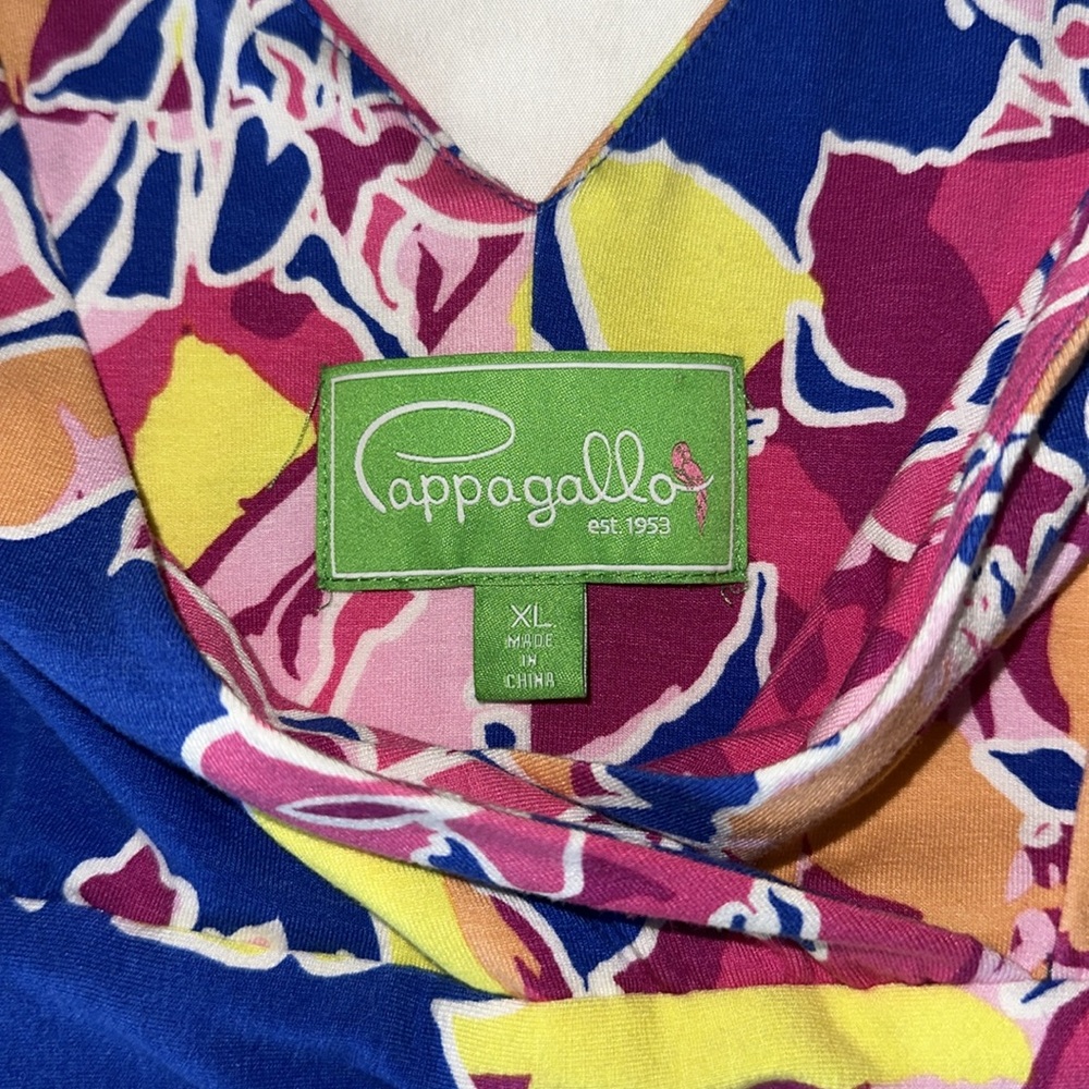 Pappagallo Multi-Colored Maxi Dress Size XL - Picture 5 of 6